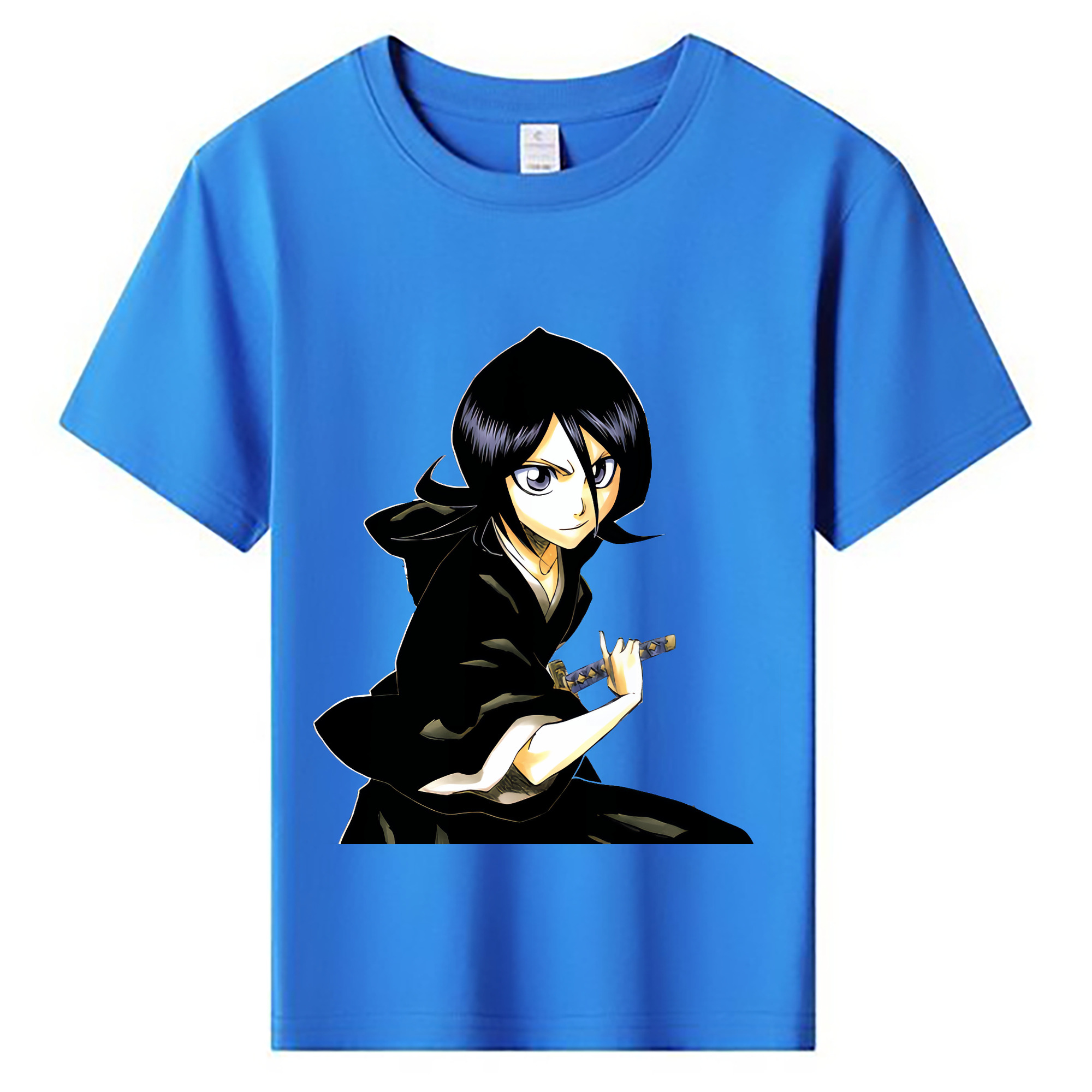 （画像用） ブリーチ 朽木ルキア BLEACH Kuchiki Rukia 綿100％キッズTシャツ（フロントプリント）